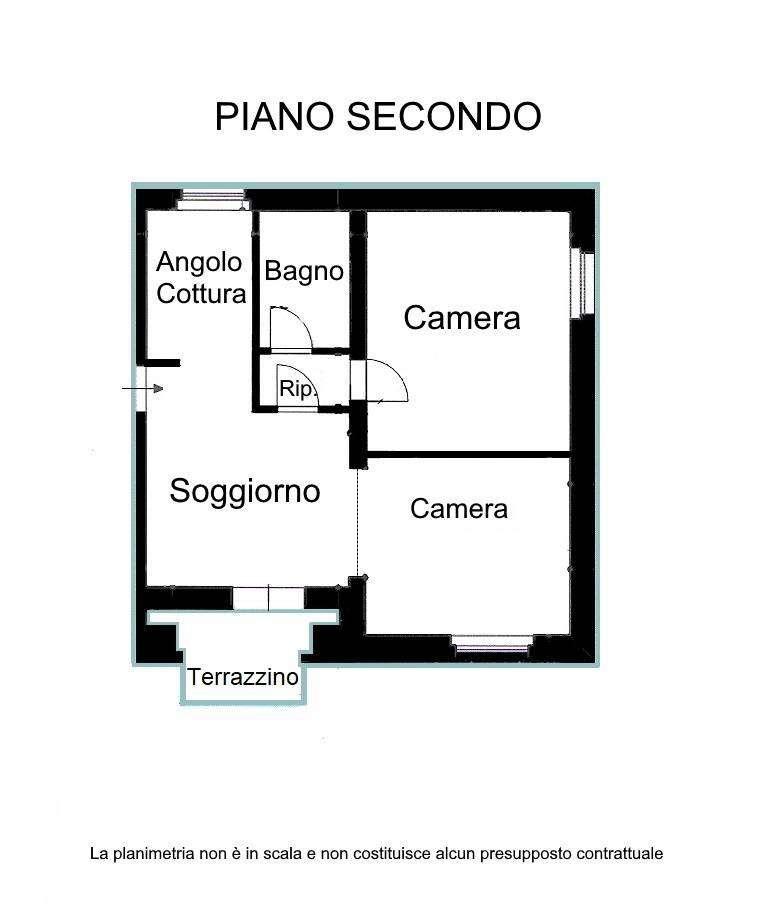 appartamento in vendita a Pinerolo in zona Baudenasca