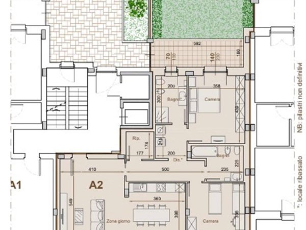 appartamento in vendita a Pinerolo in zona Abbadia Alpina