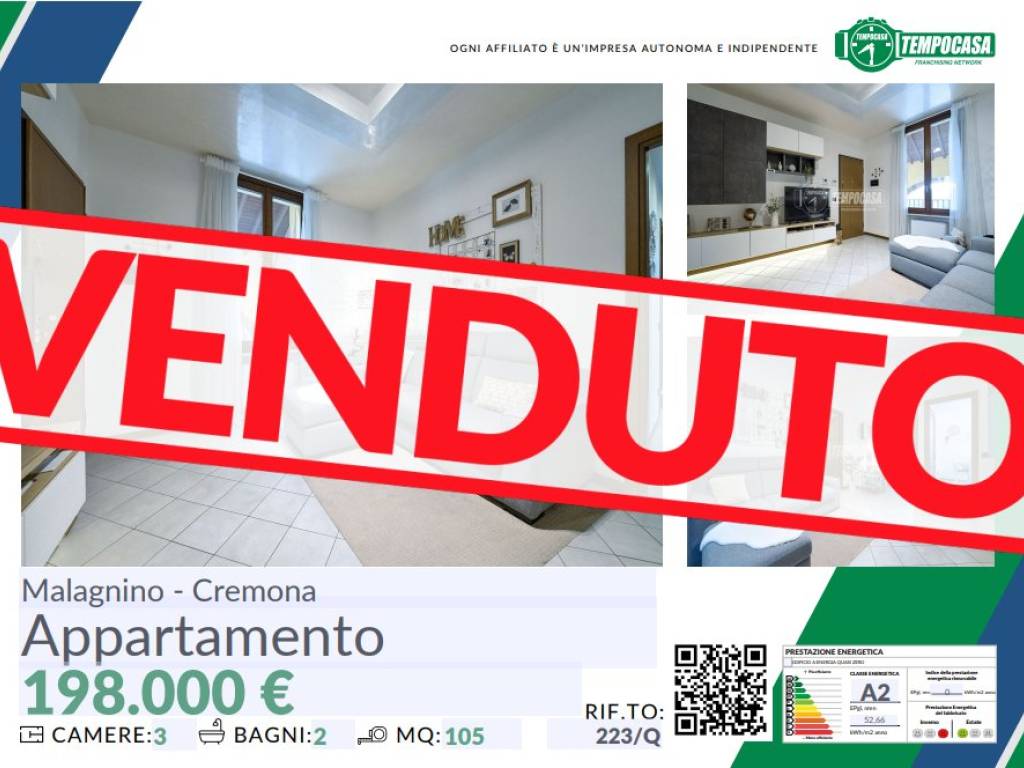 appartamento in vendita a Malagnino