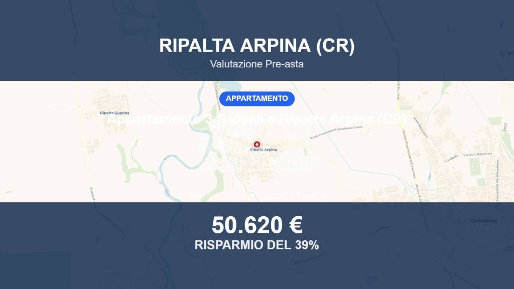 appartamento in vendita a Ripalta Arpina