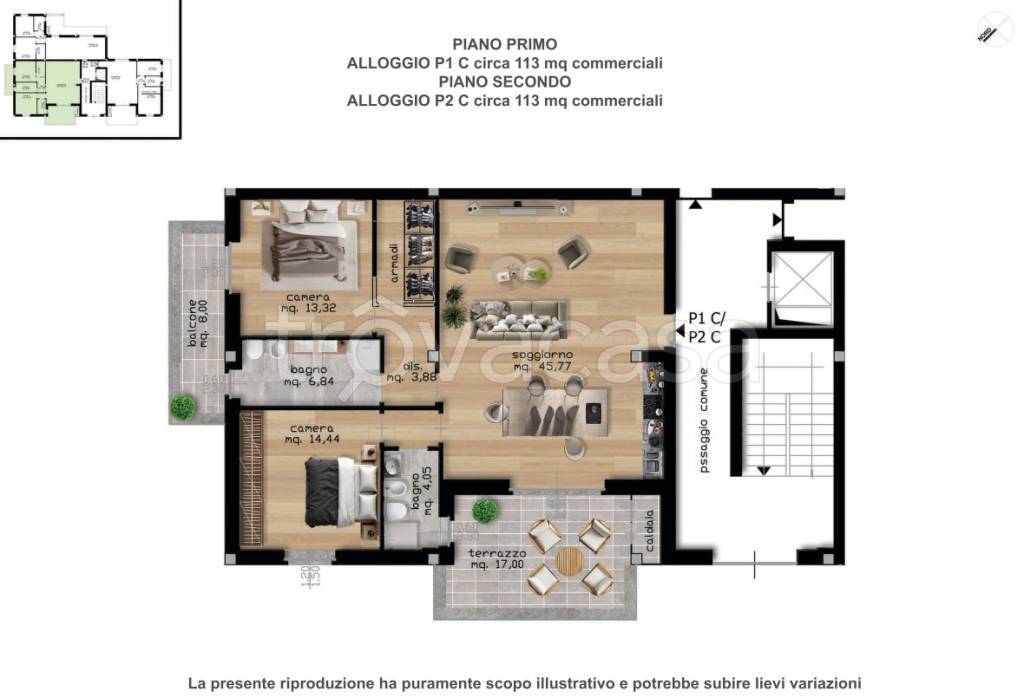 appartamento in vendita a Piossasco