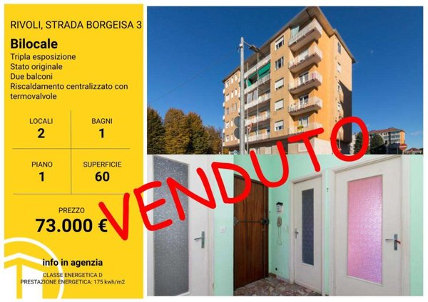 appartamento in vendita a Rivoli