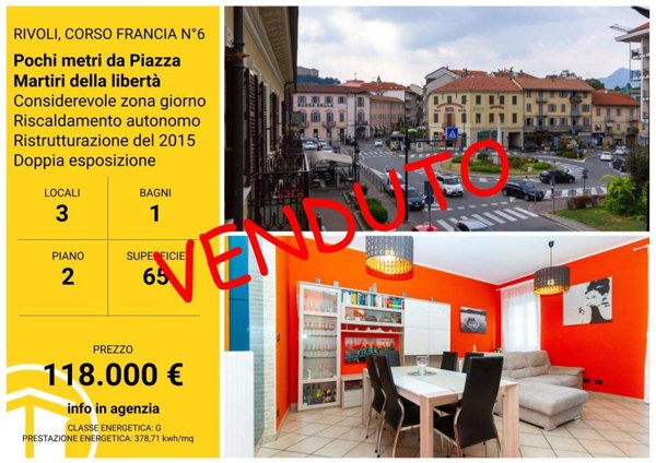 appartamento in vendita a Rivoli