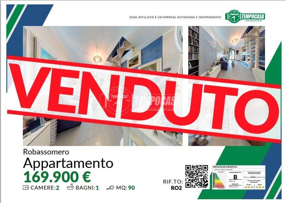 appartamento in vendita a Robassomero