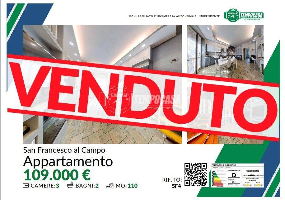 appartamento in vendita a San Francesco al Campo
