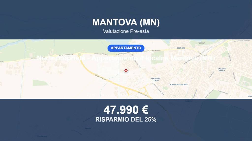 appartamento in vendita a Mantova in zona Castelnuovo