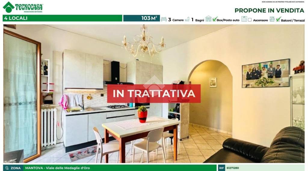 appartamento in vendita a Mantova in zona Valletta Paiolo