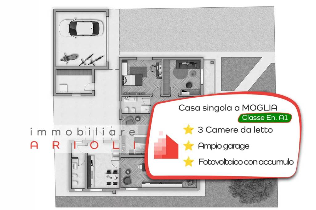 casa indipendente in vendita a Moglia
