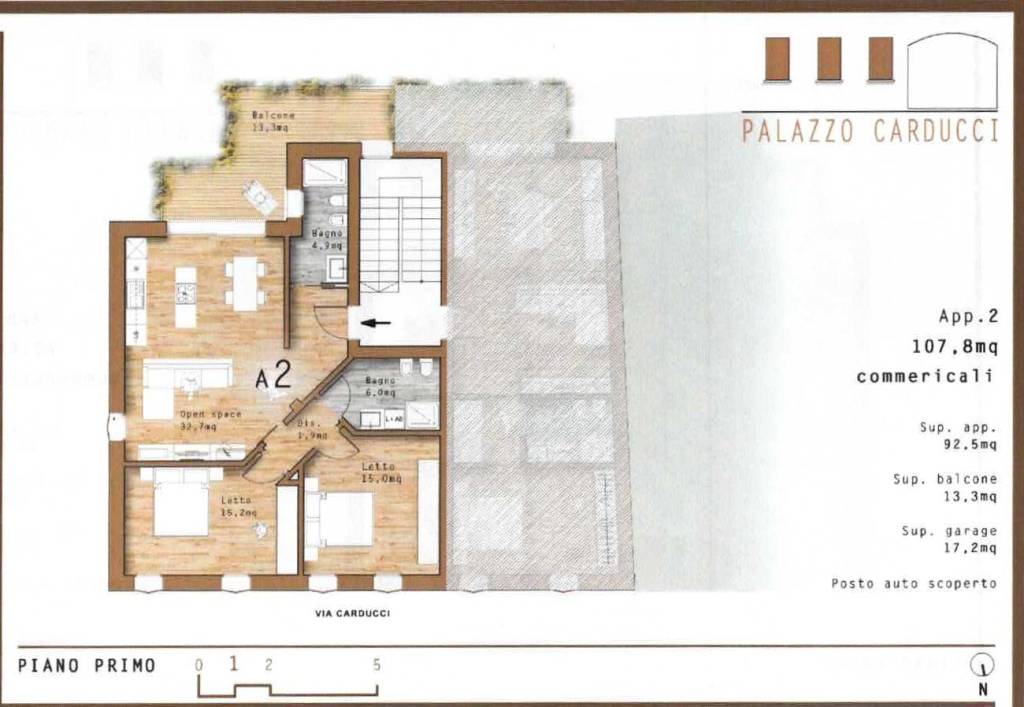 appartamento in vendita a Viadana in zona Cogozzo