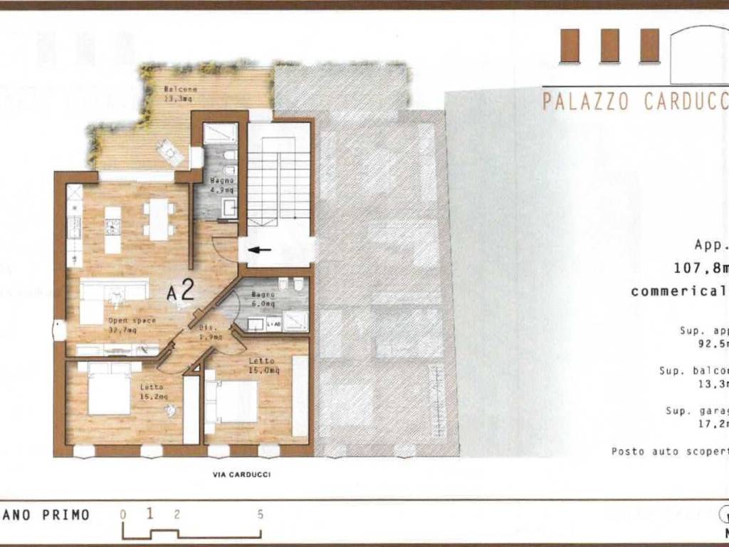 appartamento in vendita a Viadana in zona Cogozzo