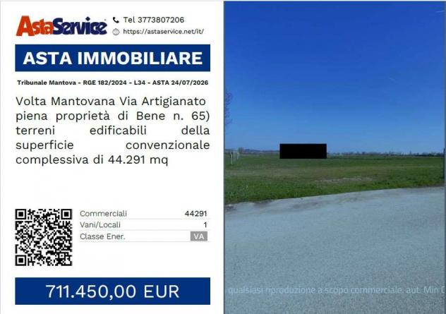 terreno edificabile in vendita a Volta Mantovana