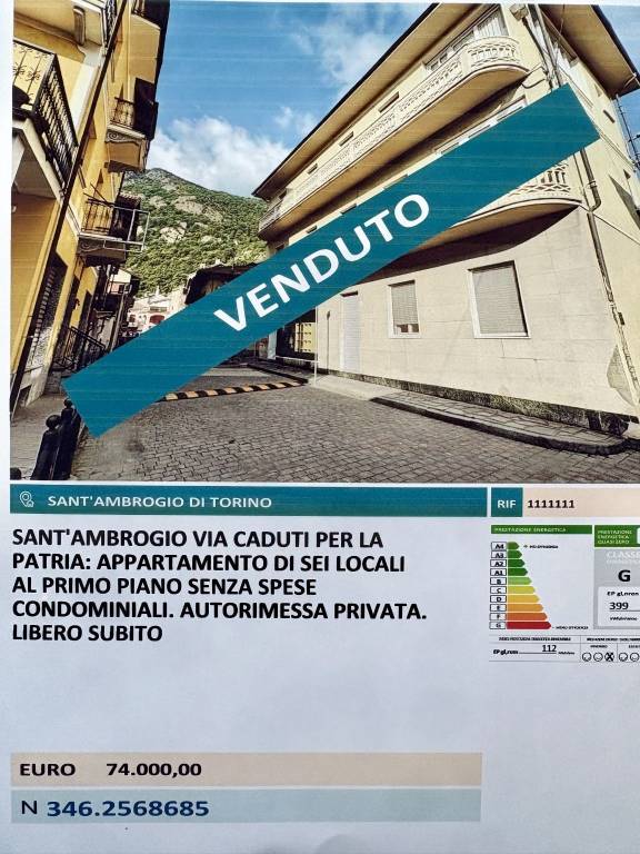 appartamento in vendita a Sant'Ambrogio di Torino