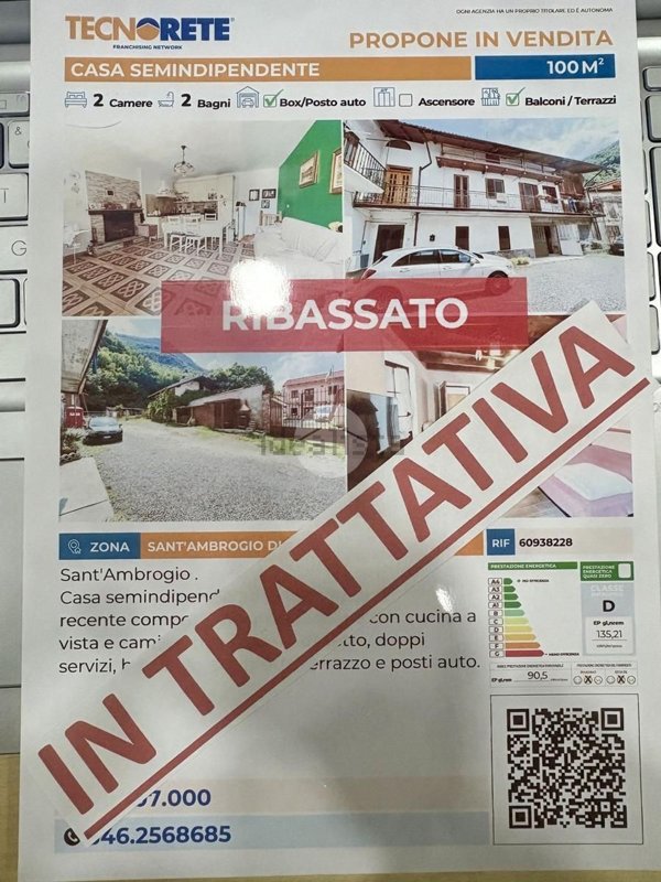 casa semindipendente in vendita a Sant'Ambrogio di Torino