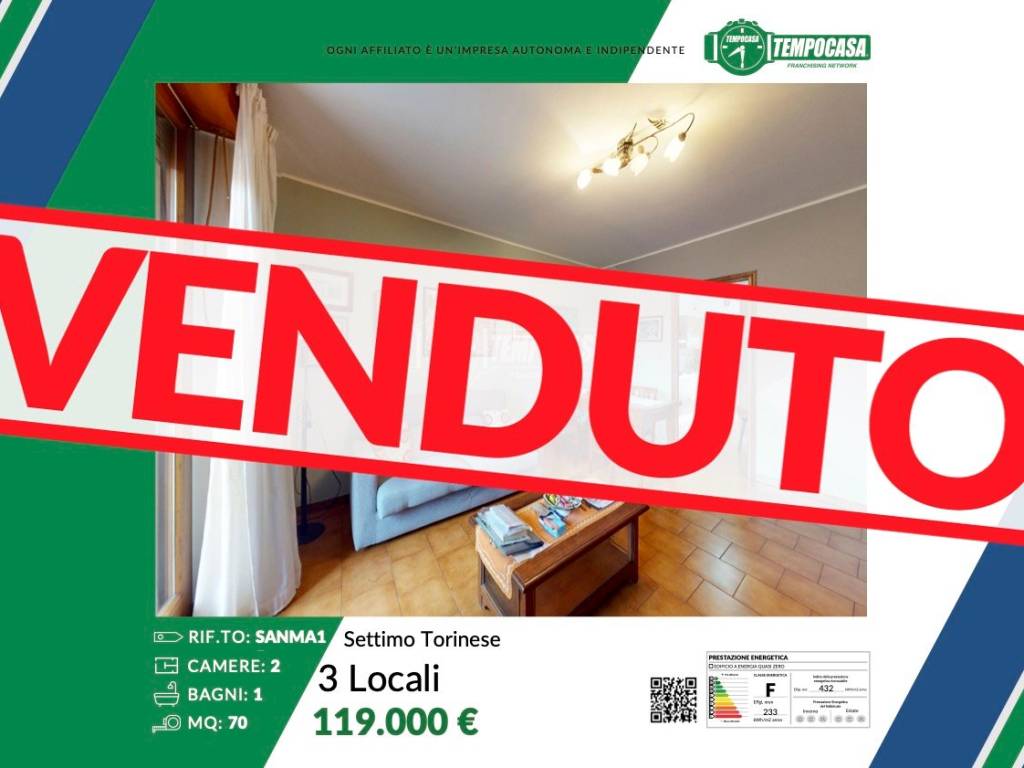 appartamento in vendita a Settimo Torinese