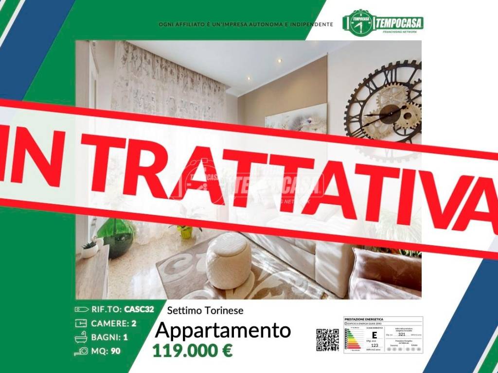 appartamento in vendita a Settimo Torinese in zona Le Villette