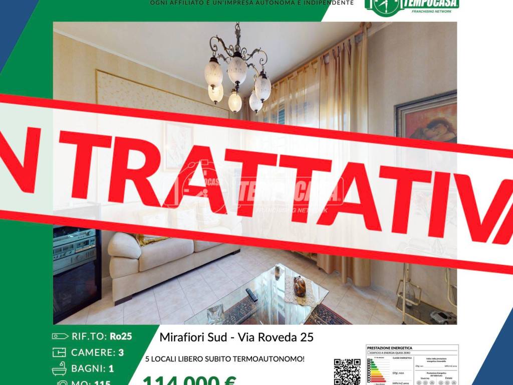 appartamento in vendita a Torino in zona Mirafiori Sud