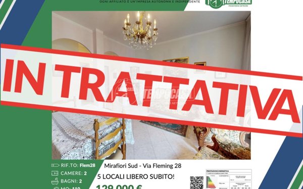 appartamento in vendita a Torino in zona Mirafiori Sud