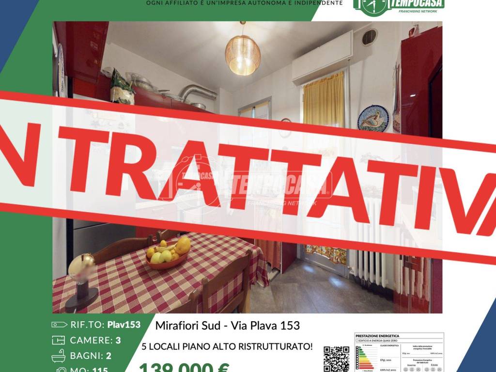 appartamento in vendita a Torino in zona Mirafiori Sud