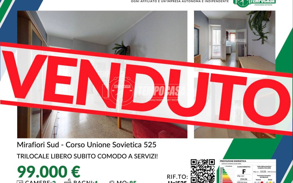 appartamento in vendita a Torino in zona Mirafiori Sud