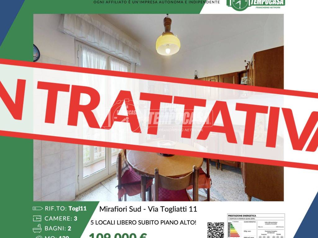 appartamento in vendita a Torino in zona Mirafiori Sud