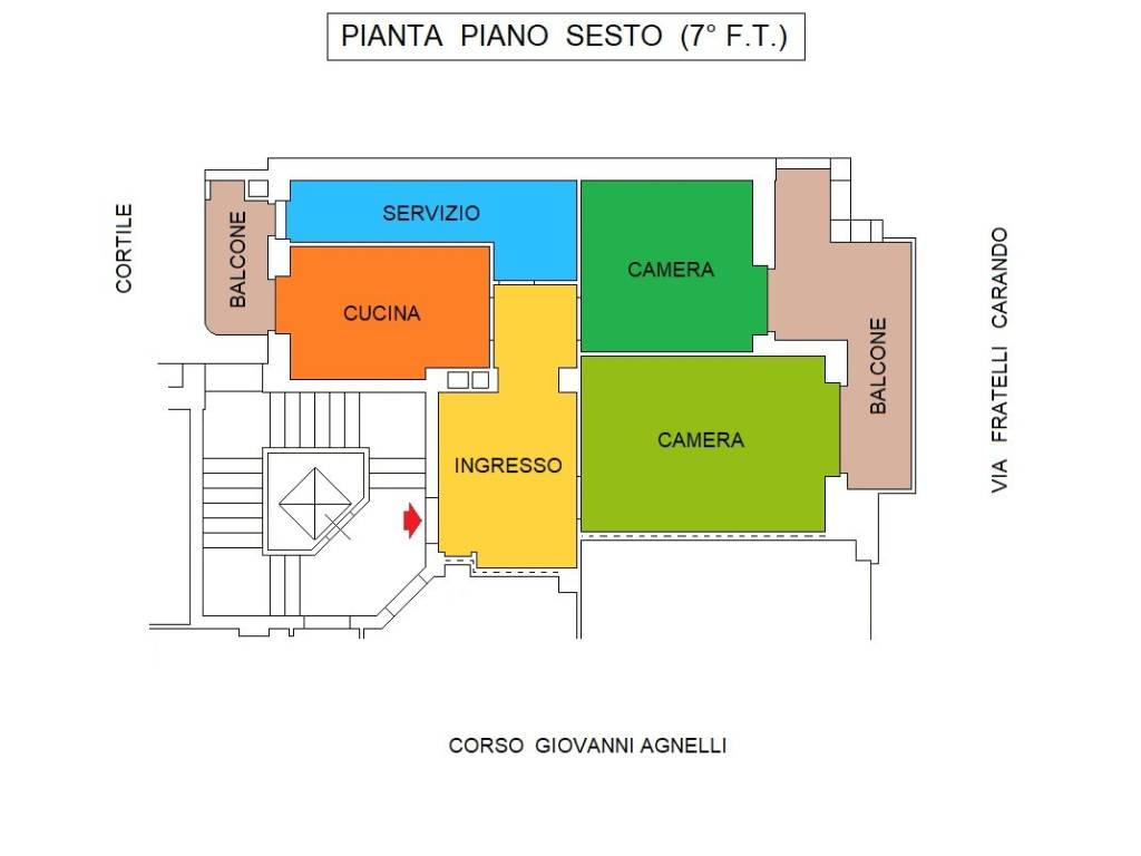 appartamento in vendita a Torino in zona Filadelfia