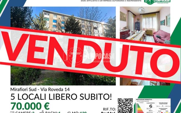 appartamento in vendita a Torino in zona Mirafiori Sud