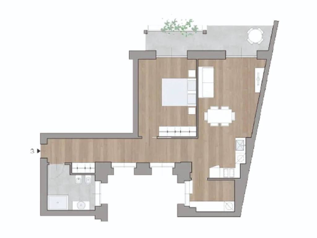 appartamento in vendita a Torino in zona Millefonti