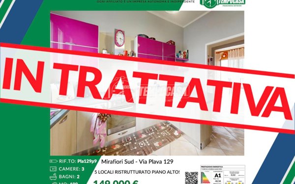 appartamento in vendita a Torino in zona Mirafiori Sud