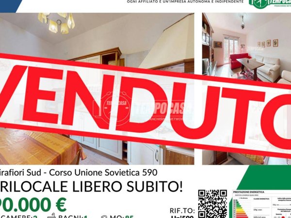 appartamento in vendita a Torino in zona Mirafiori Sud