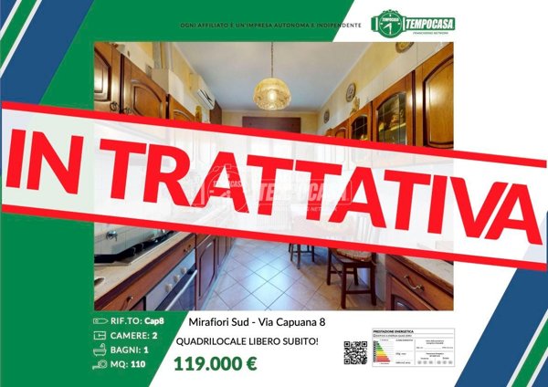 appartamento in vendita a Torino in zona Mirafiori Sud