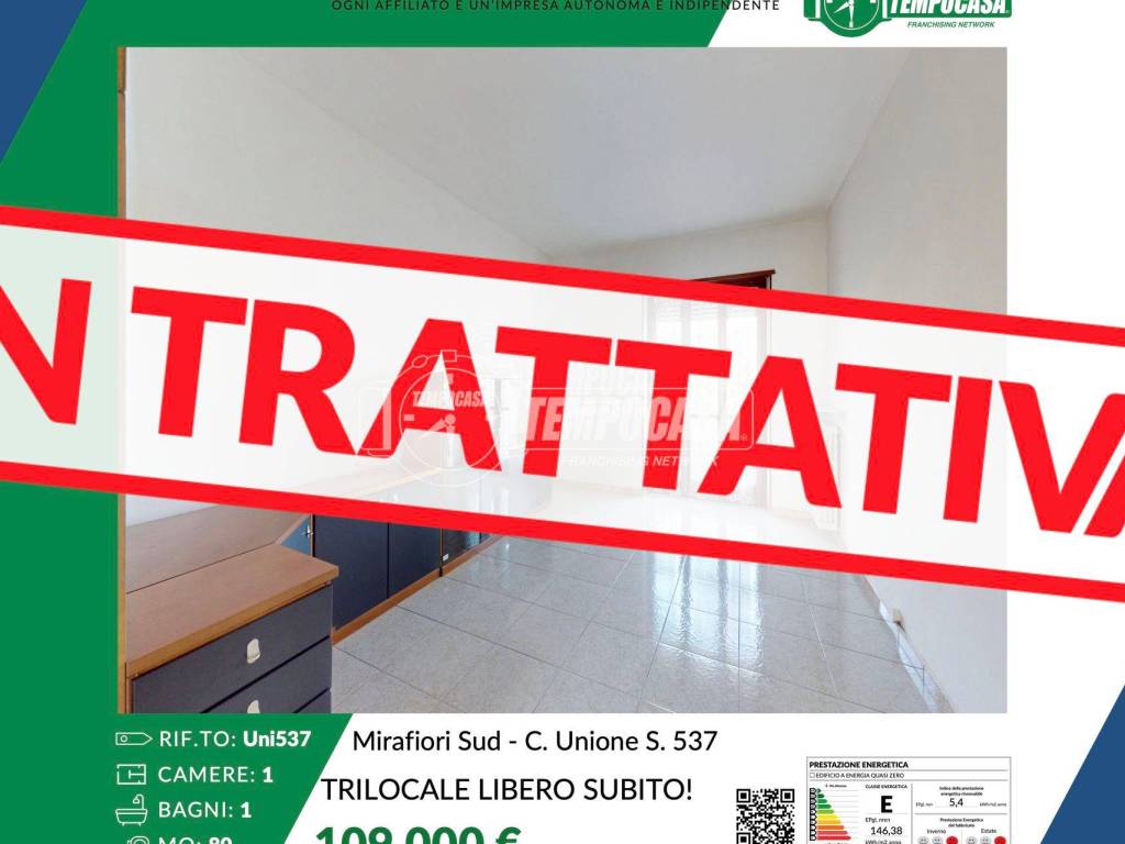 appartamento in vendita a Torino in zona Mirafiori Sud