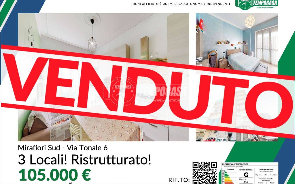 appartamento in vendita a Torino in zona Mirafiori Sud