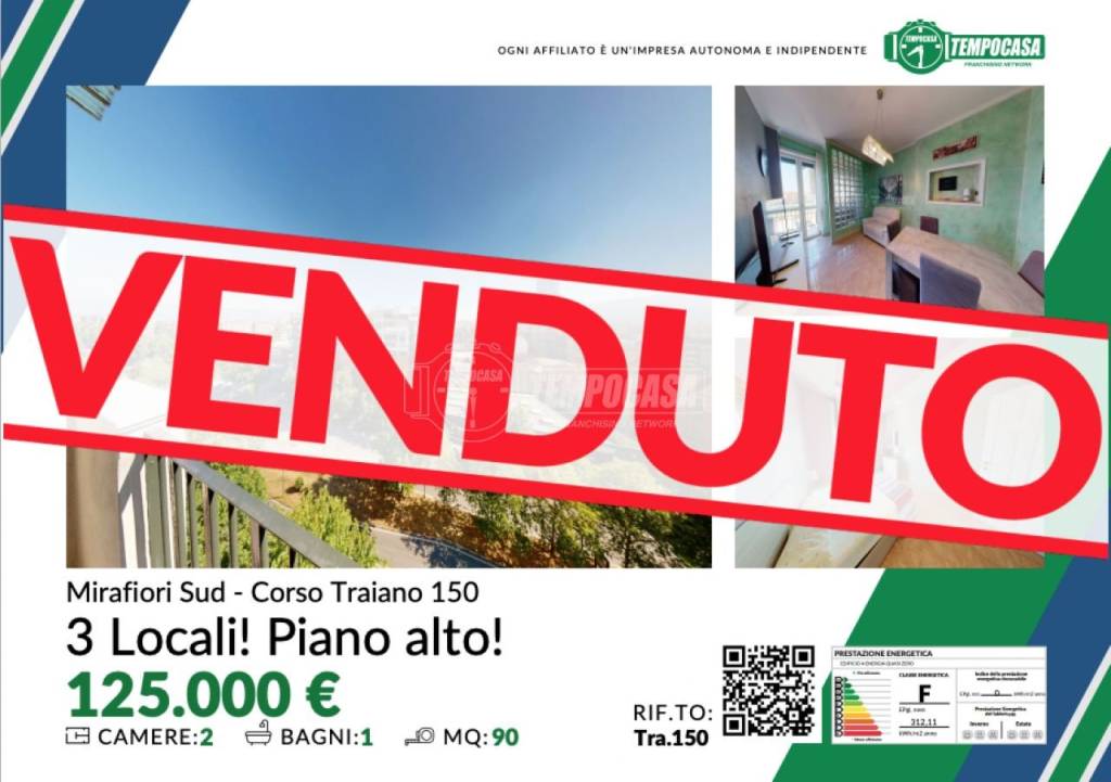 appartamento in vendita a Torino in zona Mirafiori Sud