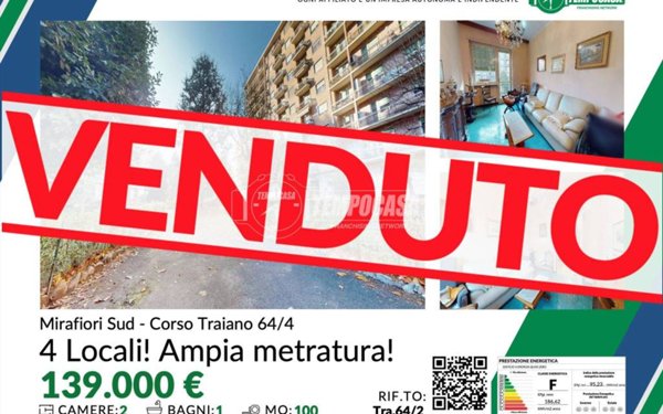 appartamento in vendita a Torino in zona Mirafiori Sud