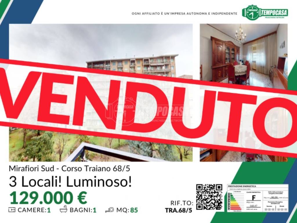appartamento in vendita a Torino in zona Mirafiori Sud