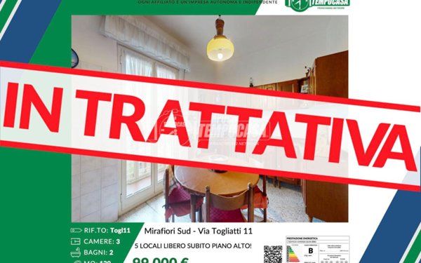 appartamento in vendita a Torino in zona Mirafiori Sud