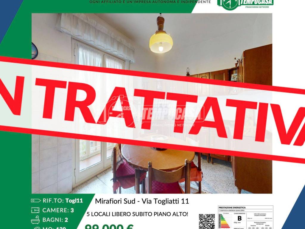 appartamento in vendita a Torino in zona Mirafiori Sud