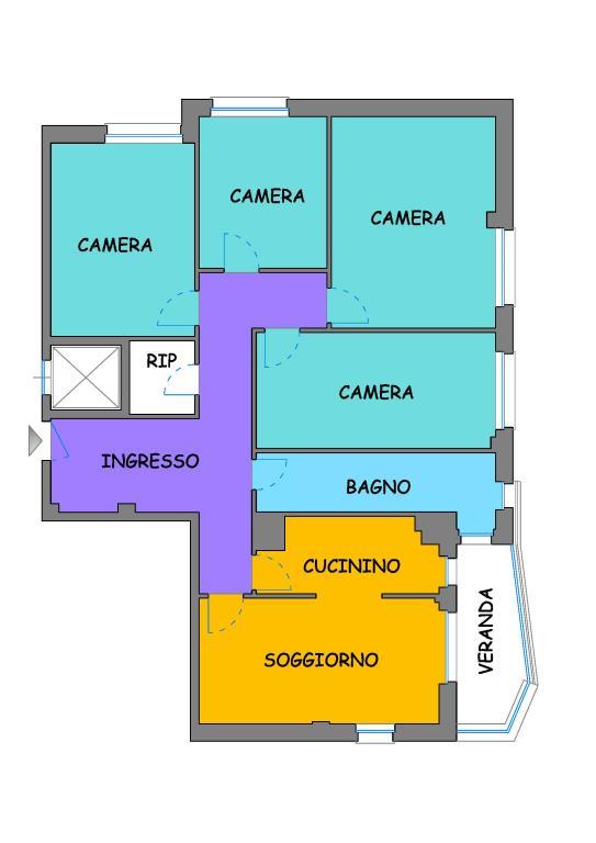 appartamento in vendita a Torino in zona Vallette