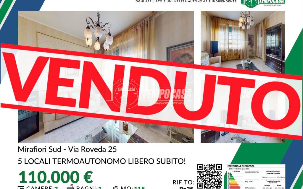 appartamento in vendita a Torino in zona Mirafiori Sud