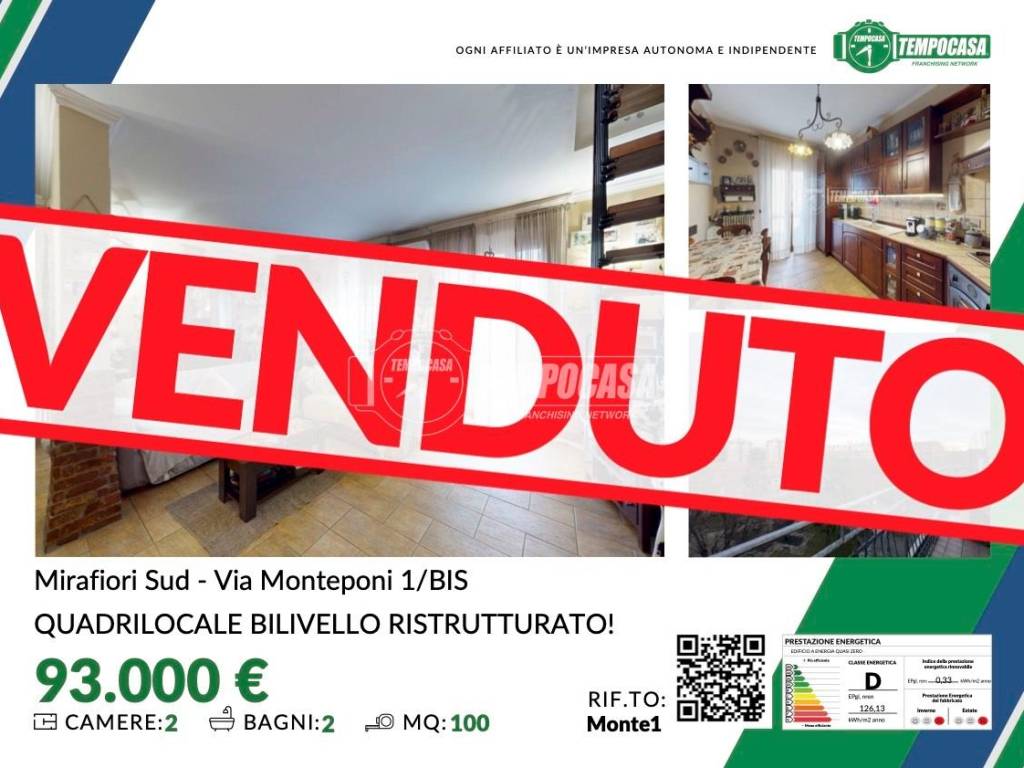 appartamento in vendita a Torino in zona Mirafiori Sud