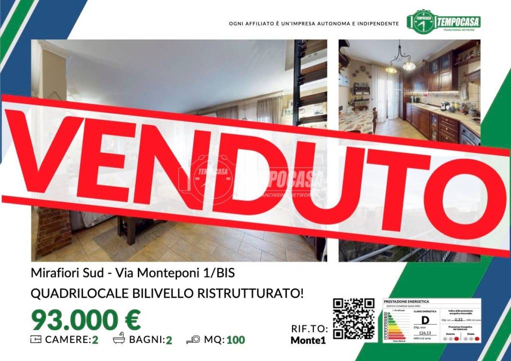 appartamento in vendita a Torino in zona Mirafiori Sud