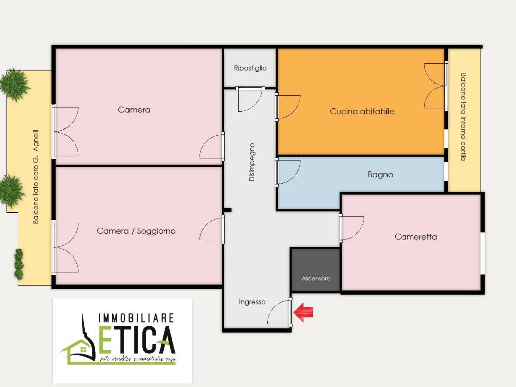 appartamento in vendita a Torino in zona Filadelfia