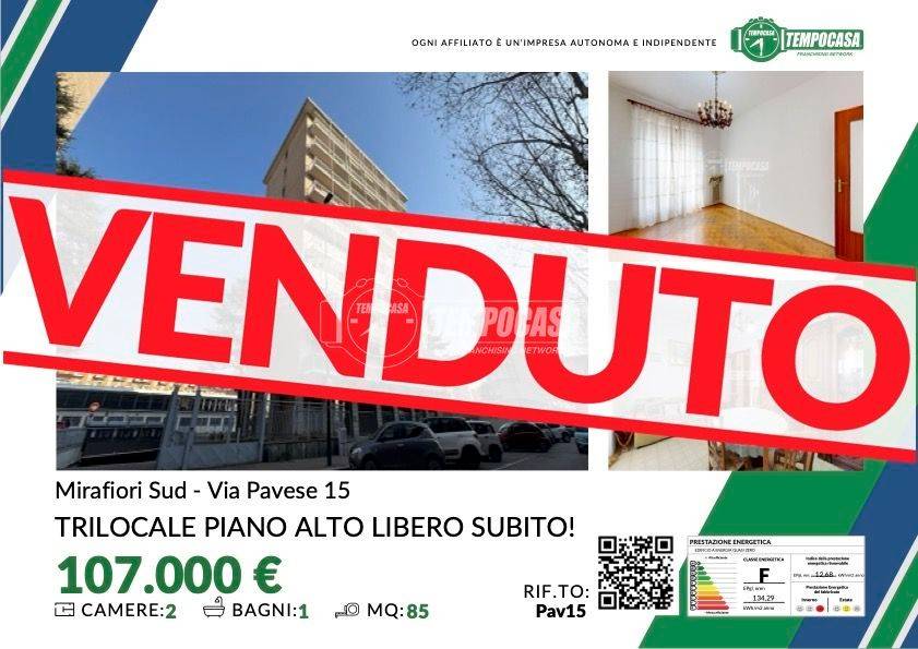 appartamento in vendita a Torino in zona Mirafiori Sud