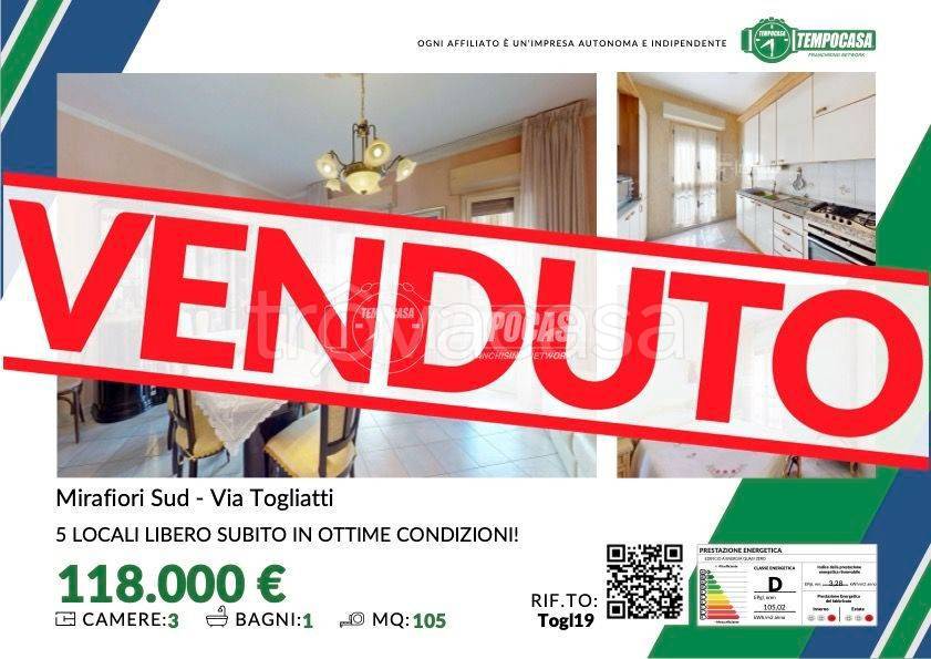 appartamento in vendita a Torino in zona Mirafiori Sud