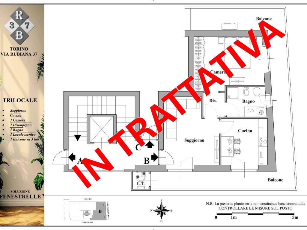 appartamento in vendita a Torino in zona Parella