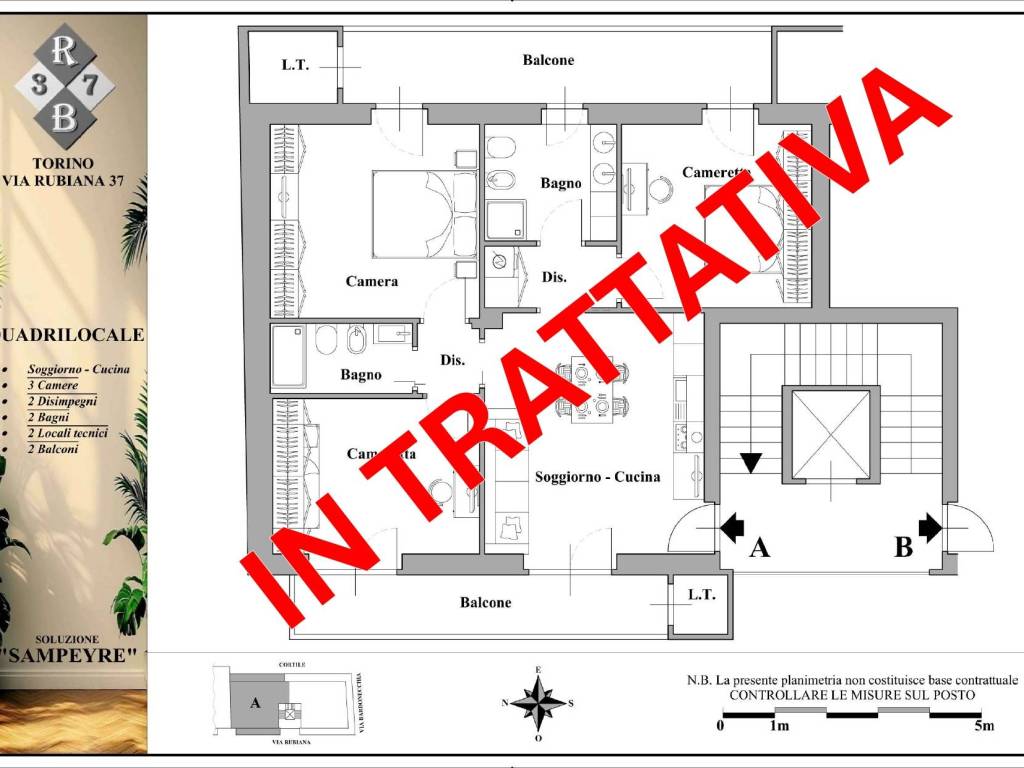 appartamento in vendita a Torino in zona Parella