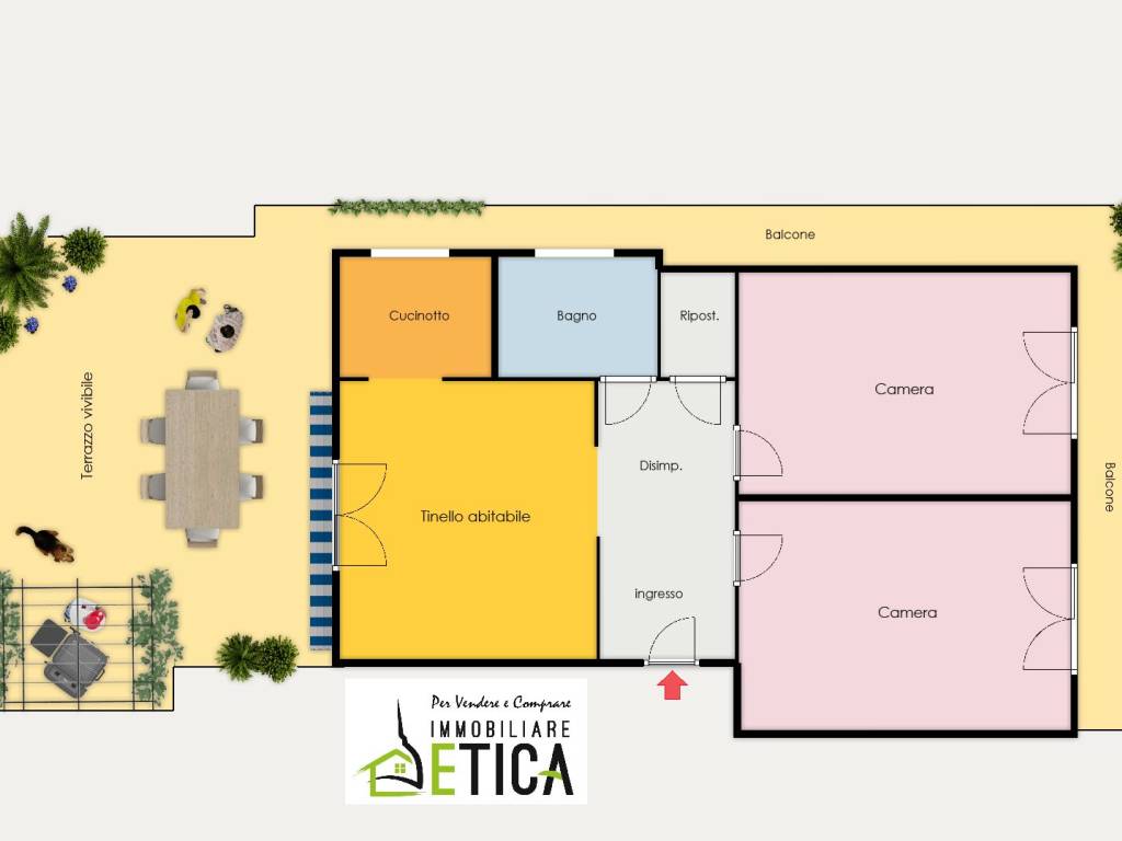 appartamento in vendita a Torino in zona Mirafiori Sud