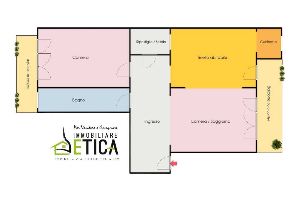 appartamento in vendita a Torino in zona Filadelfia