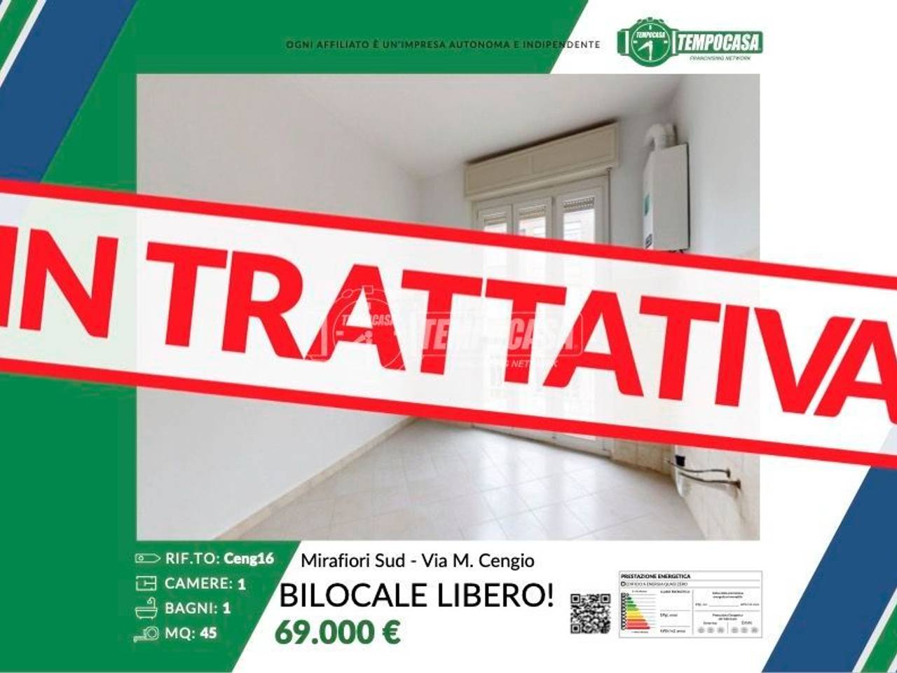appartamento in vendita a Torino in zona Mirafiori Sud