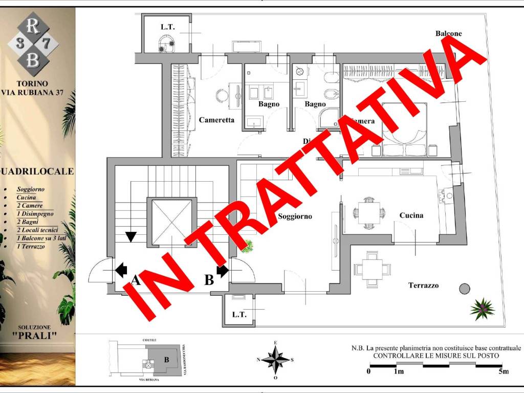 appartamento in vendita a Torino in zona Parella